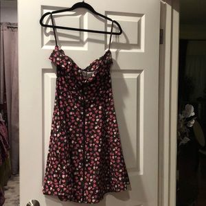 Betsy Johnson floral zip up dress